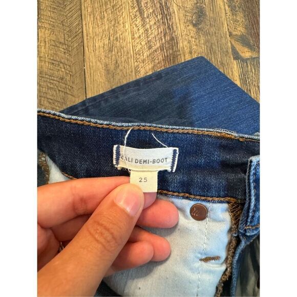 Madewell Cali Demi boot denim jeans size 25 medium wash - Picture 4 of 9